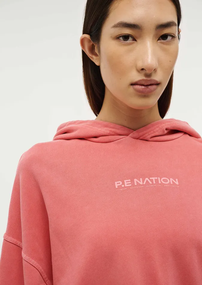 Hoodies Women TRANSITION HOODIE IN WASHED POPPY RED PE Nation