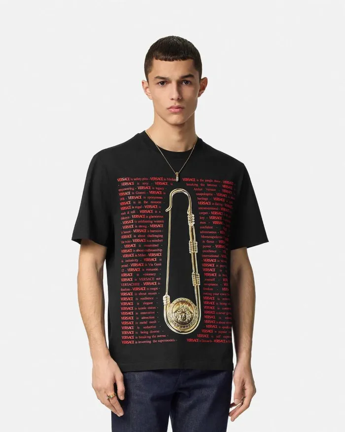 House Of Versace TShirt Blackprint Men Versace TShirts and Polos