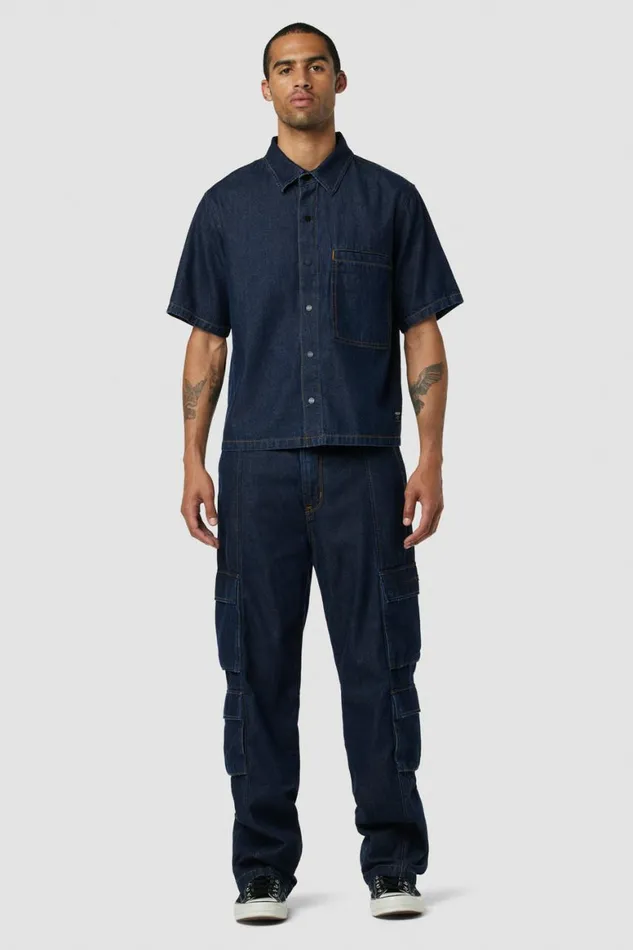Hudson Jeans Cargo Wide Leg Cargo Dark Chambray 8211 Men Hudson Jeans Cargo Wide Leg Cargo Dark Chambray 8211 Men