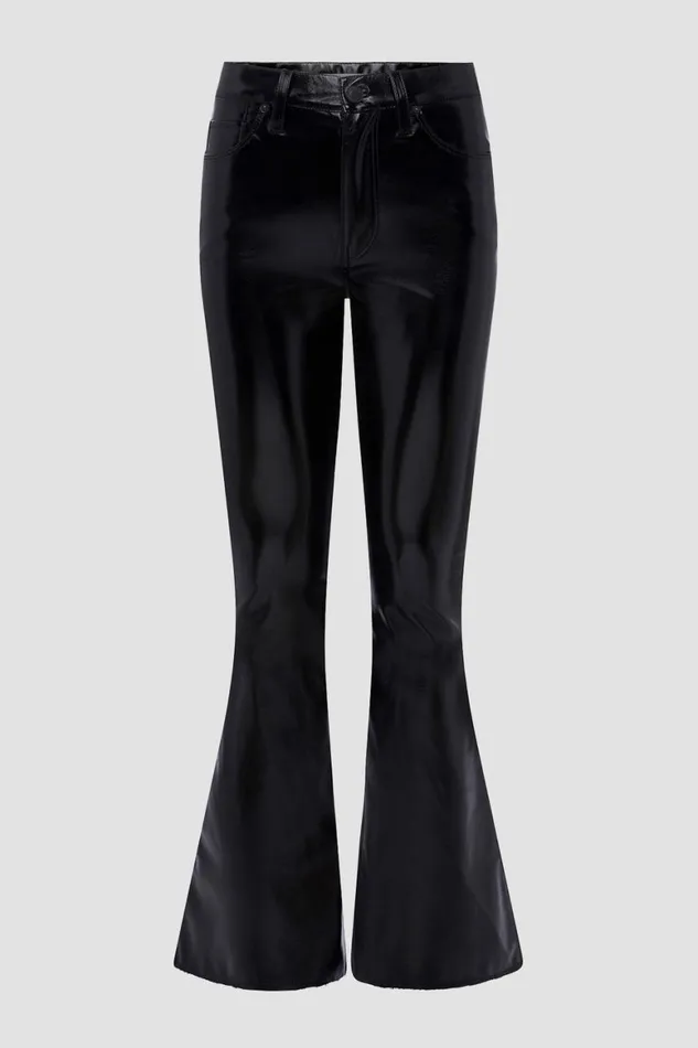 Hudson Jeans Flare Holly HighRise Flare Jean Black Patent 8211 Women Hudson Jeans Flare Holly HighRise Flare Jean Black Patent 8211 Women