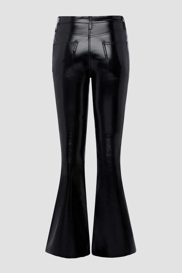 Hudson Jeans Flare Holly HighRise Flare Jean Black Patent 8211 Women Hudson Jeans Flare Holly HighRise Flare Jean Black Patent 8211 Women