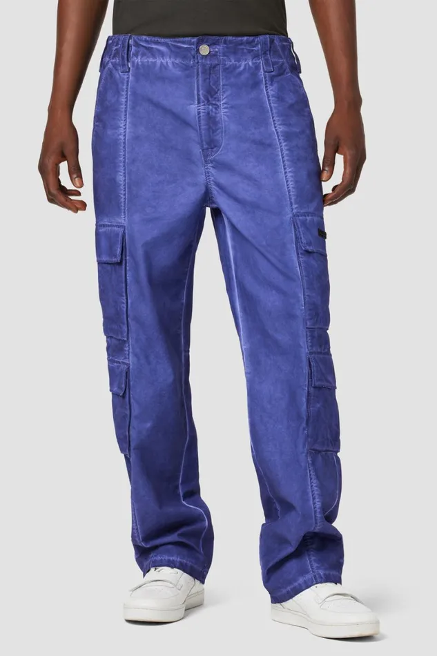 Hudson Jeans Pants Wide Leg Cargo Deep Purple 8211 Men