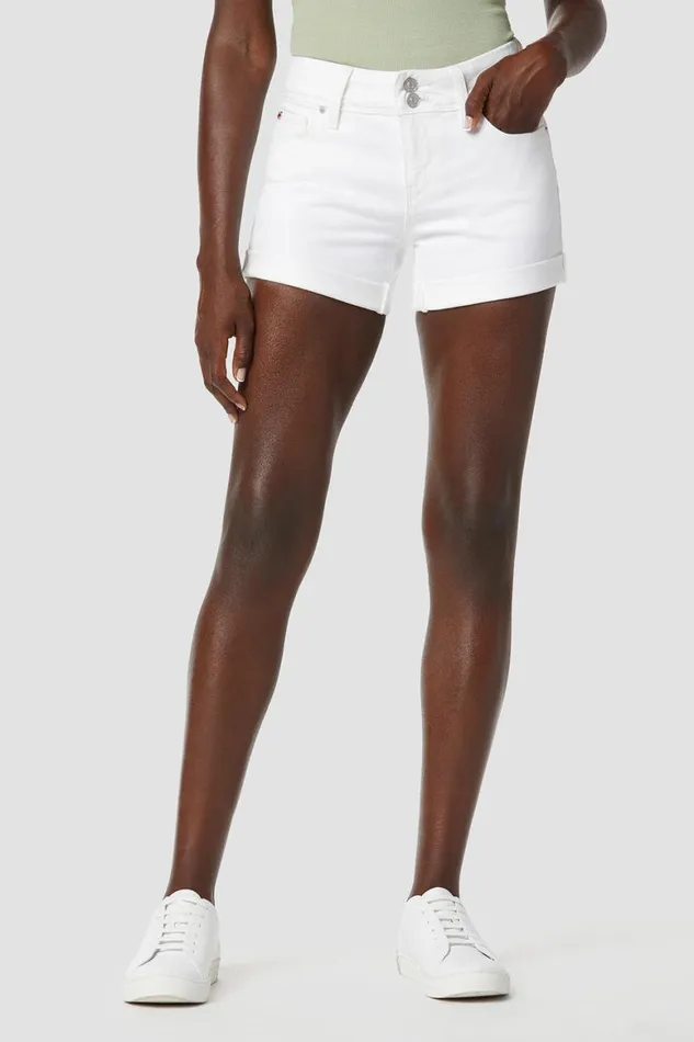 Hudson Jeans Shorts Croxley MidRise Short White 8211 Women