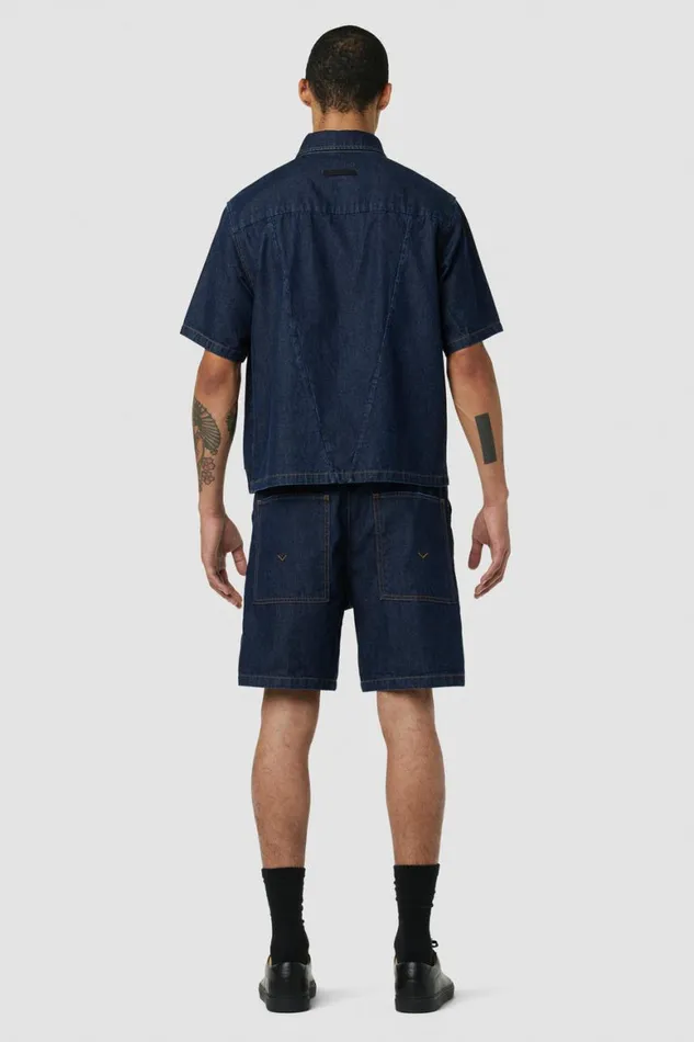 Hudson Jeans Shorts Drawcord Short Dark Chambray 8211 Men Hudson Jeans Shorts Drawcord Short Dark Chambray 8211 Men