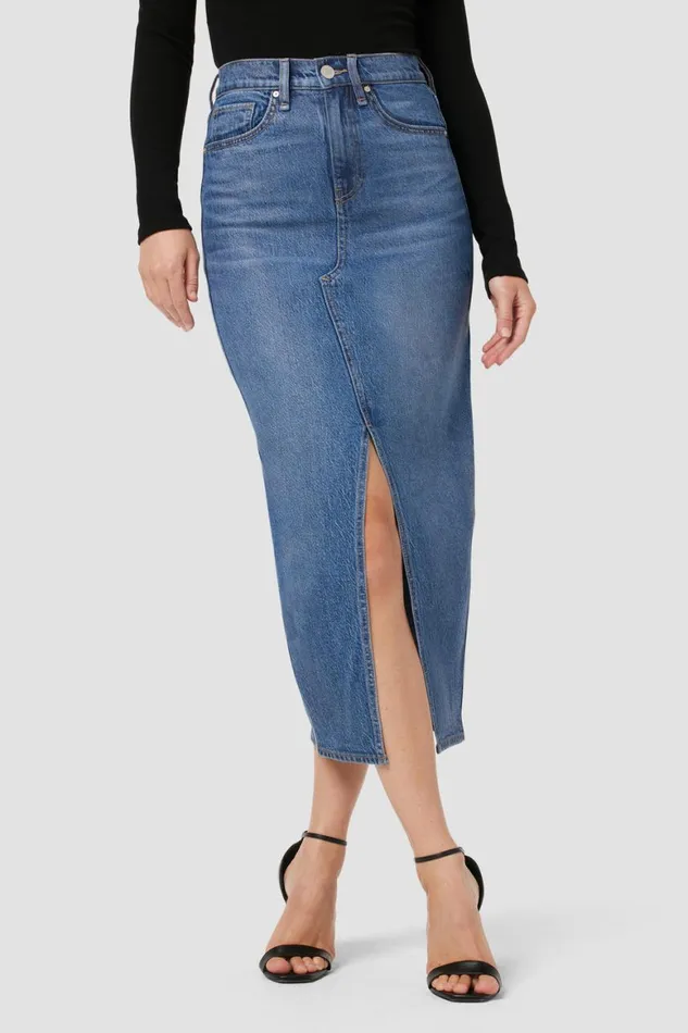Hudson Jeans Skirts Reconstructed Skirt Coated Indigo 8211 Women