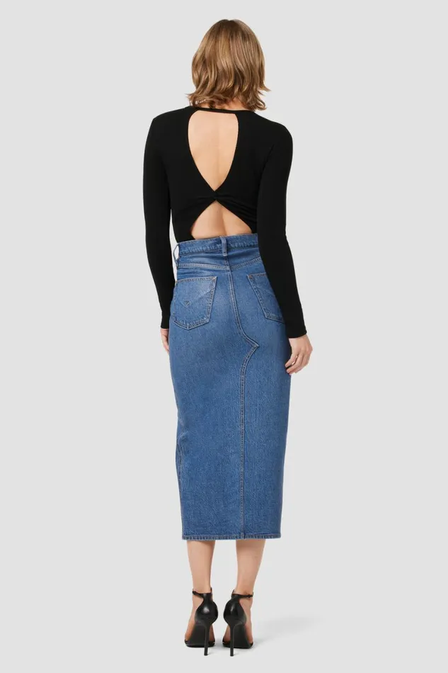 Hudson Jeans Skirts Reconstructed Skirt Coated Indigo 8211 Women Hudson Jeans Skirts Reconstructed Skirt Coated Indigo 8211 Women