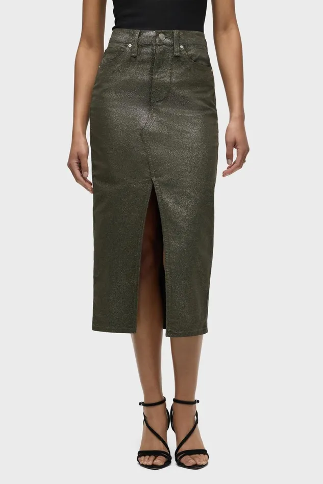 Hudson Jeans Skirts Reconstructed Skirt Cypress Glitter 8211 Women