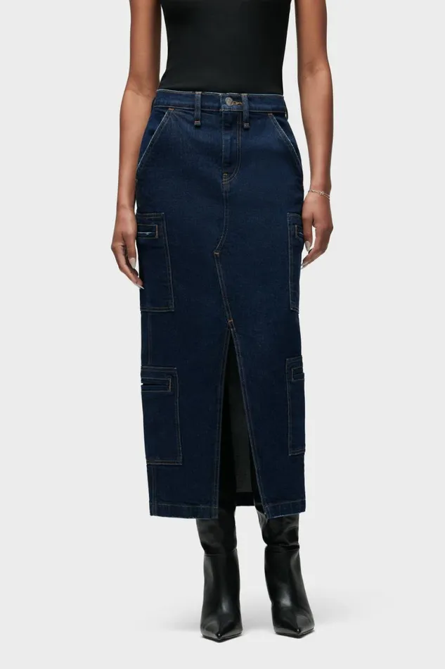 Hudson Jeans Skirts Reconstructed Skirt W Cargo Welt Pockets Denim Rinse 8211 Women Hudson Jeans Skirts Reconstructed Skirt W Cargo Welt Pockets Denim Rinse 8211 Women