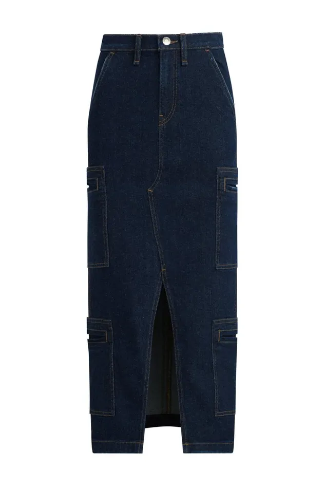Hudson Jeans Skirts Reconstructed Skirt W Cargo Welt Pockets Denim Rinse 8211 Women Hudson Jeans Skirts Reconstructed Skirt W Cargo Welt Pockets Denim Rinse 8211 Women