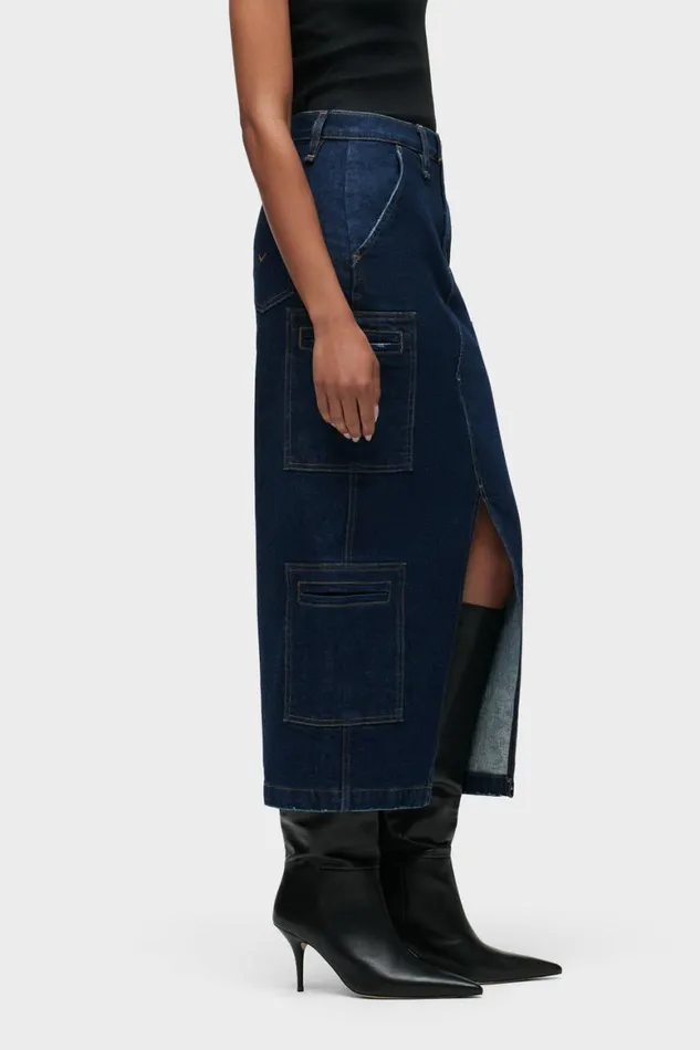 Hudson Jeans Skirts Reconstructed Skirt W Cargo Welt Pockets Denim Rinse 8211 Women Hudson Jeans Skirts Reconstructed Skirt W Cargo Welt Pockets Denim Rinse 8211 Women