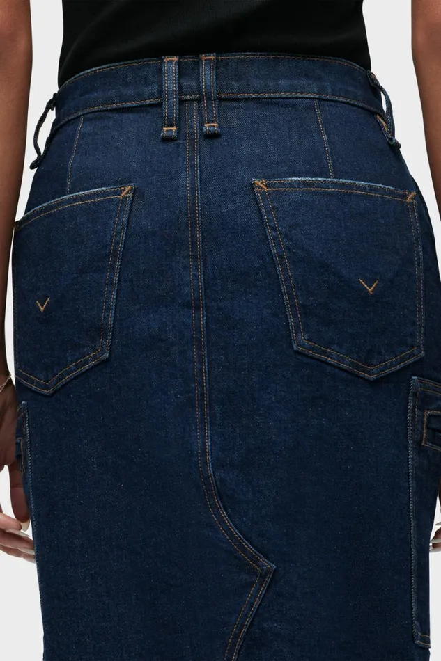 Hudson Jeans Skirts Reconstructed Skirt W Cargo Welt Pockets Denim Rinse 8211 Women Hudson Jeans Skirts Reconstructed Skirt W Cargo Welt Pockets Denim Rinse 8211 Women