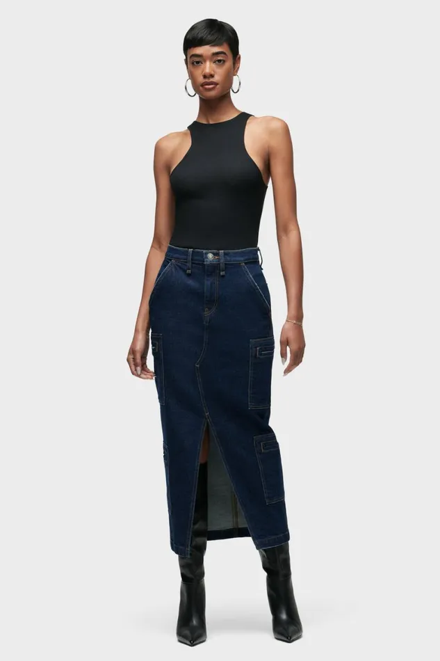 Hudson Jeans Skirts Reconstructed Skirt W Cargo Welt Pockets Denim Rinse 8211 Women Hudson Jeans Skirts Reconstructed Skirt W Cargo Welt Pockets Denim Rinse 8211 Women