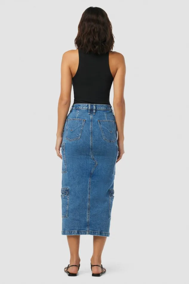 Hudson Jeans Skirts Reconstructed Skirt W Cargo Welt Pockets Golden Hour 8211 Women Hudson Jeans Skirts Reconstructed Skirt W Cargo Welt Pockets Golden Hour 8211 Women