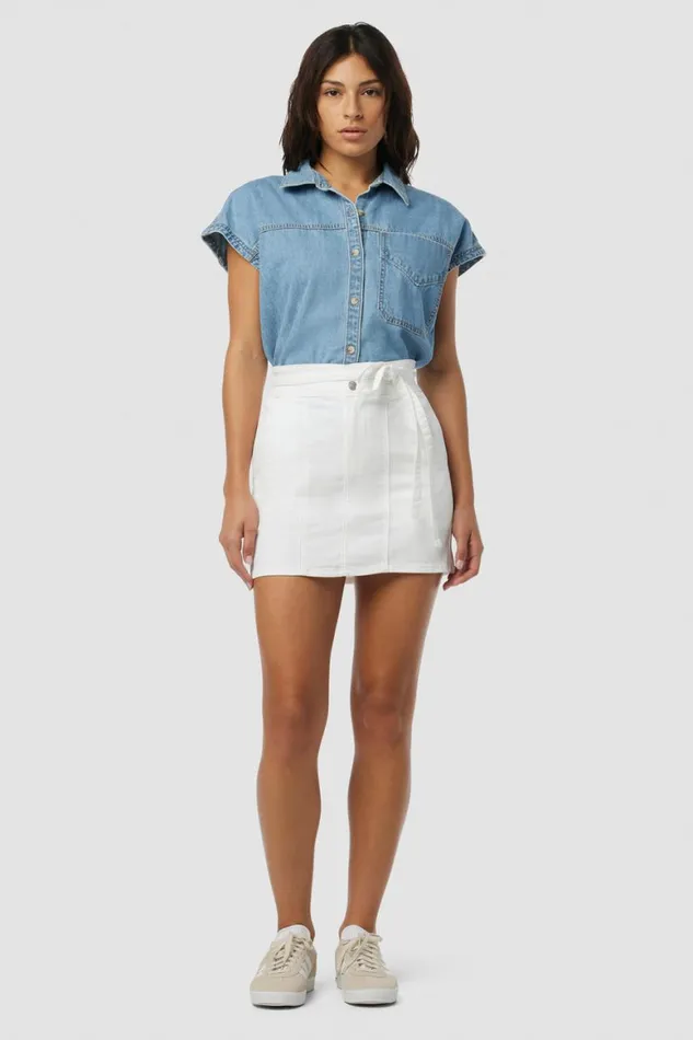 Hudson Jeans Skirts Tie Waist Skirt White 8211 Women Hudson Jeans Skirts Tie Waist Skirt White 8211 Women