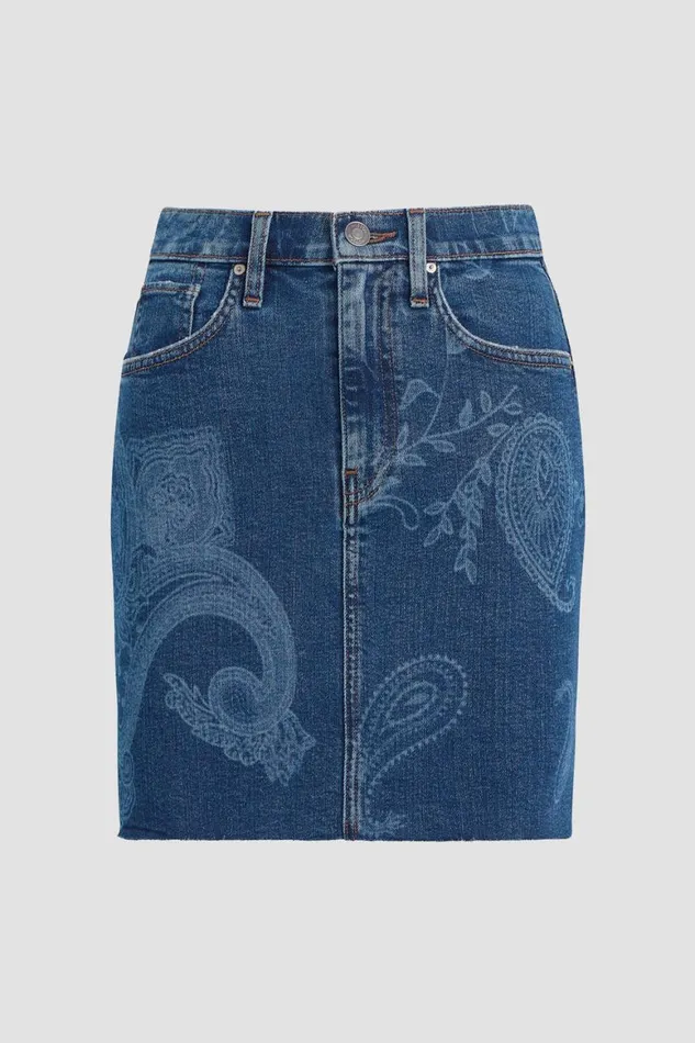 Hudson Jeans Skirts Viper Mini Skirt Indigo Paisley 8211 Women Hudson Jeans Skirts Viper Mini Skirt Indigo Paisley 8211 Women