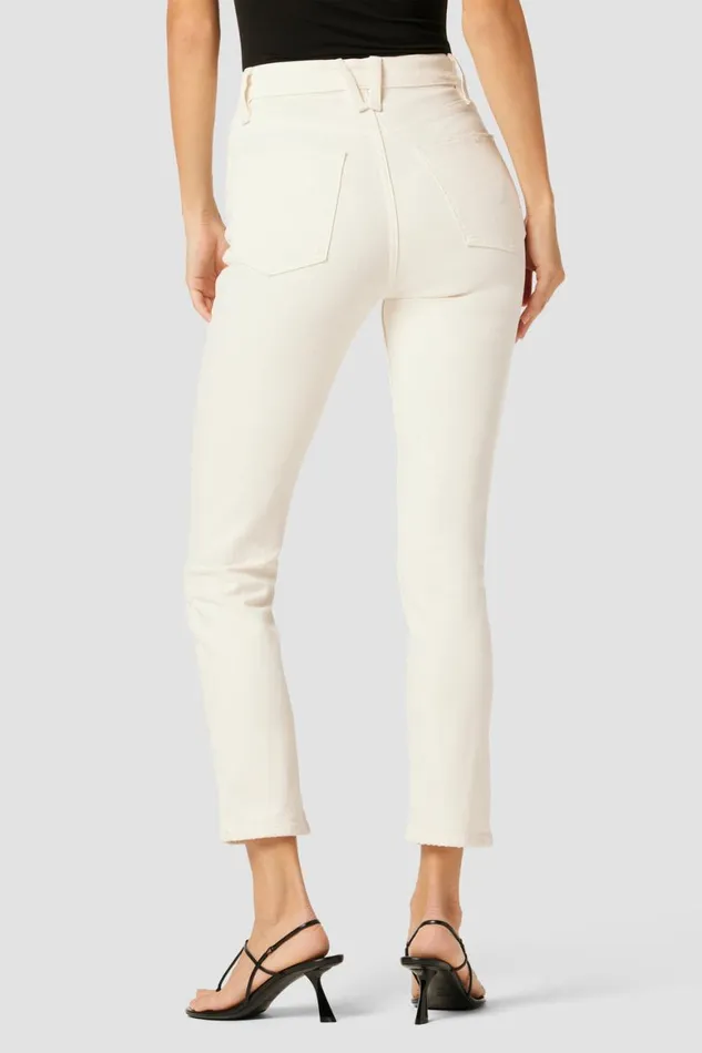 Hudson Jeans Straight Harlow Ultra HighRise Cigarette Ankle Jean Destructed Ecru 8211 Women Hudson Jeans Straight Harlow Ultra HighRise Cigarette Ankle Jean Destructed Ecru 8211 Women
