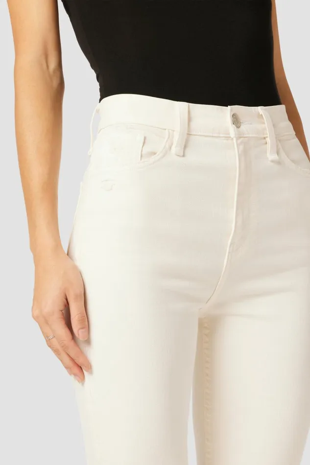 Hudson Jeans Straight Harlow Ultra HighRise Cigarette Ankle Jean Destructed Ecru 8211 Women Hudson Jeans Straight Harlow Ultra HighRise Cigarette Ankle Jean Destructed Ecru 8211 Women