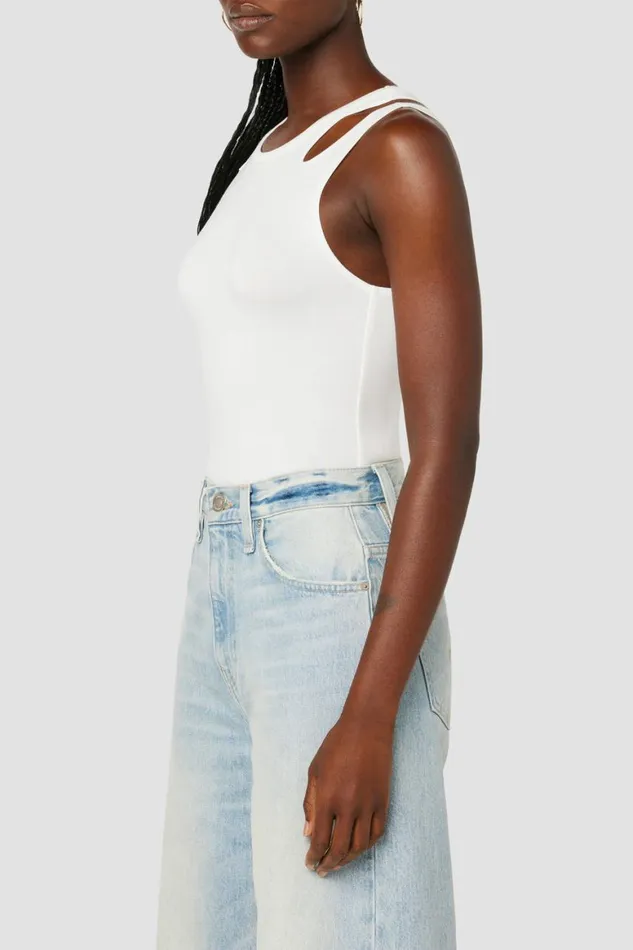Hudson Jeans Tops and Sweaters Cut Out Bodysuit Ivory 8211 Women Hudson Jeans Tops and Sweaters Cut Out Bodysuit Ivory 8211 Women