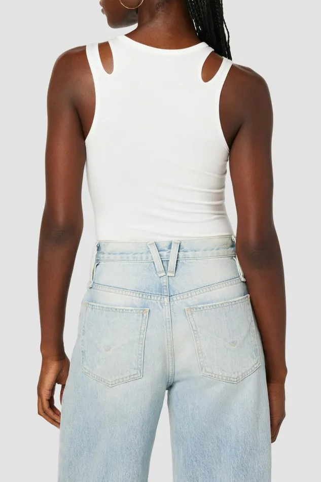 Hudson Jeans Tops and Sweaters Cut Out Bodysuit Ivory 8211 Women Hudson Jeans Tops and Sweaters Cut Out Bodysuit Ivory 8211 Women