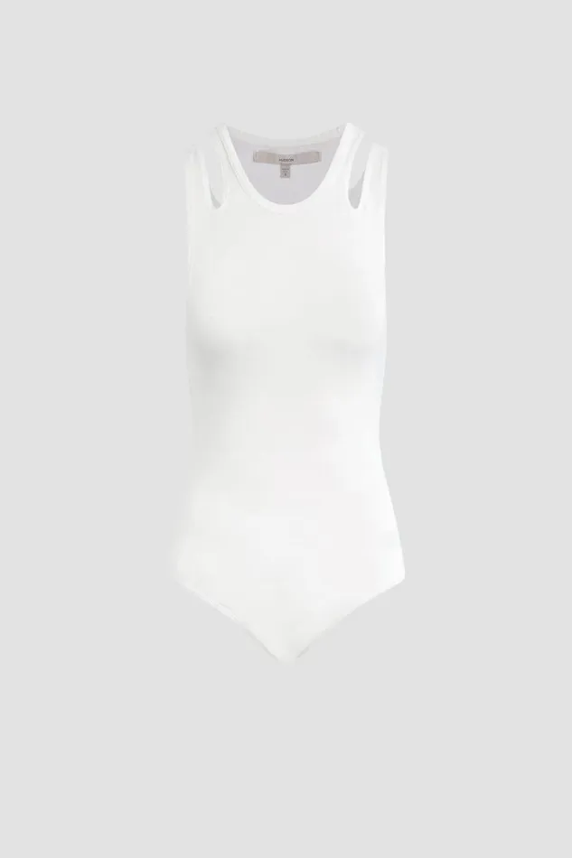 Hudson Jeans Tops and Sweaters Cut Out Bodysuit Ivory 8211 Women Hudson Jeans Tops and Sweaters Cut Out Bodysuit Ivory 8211 Women