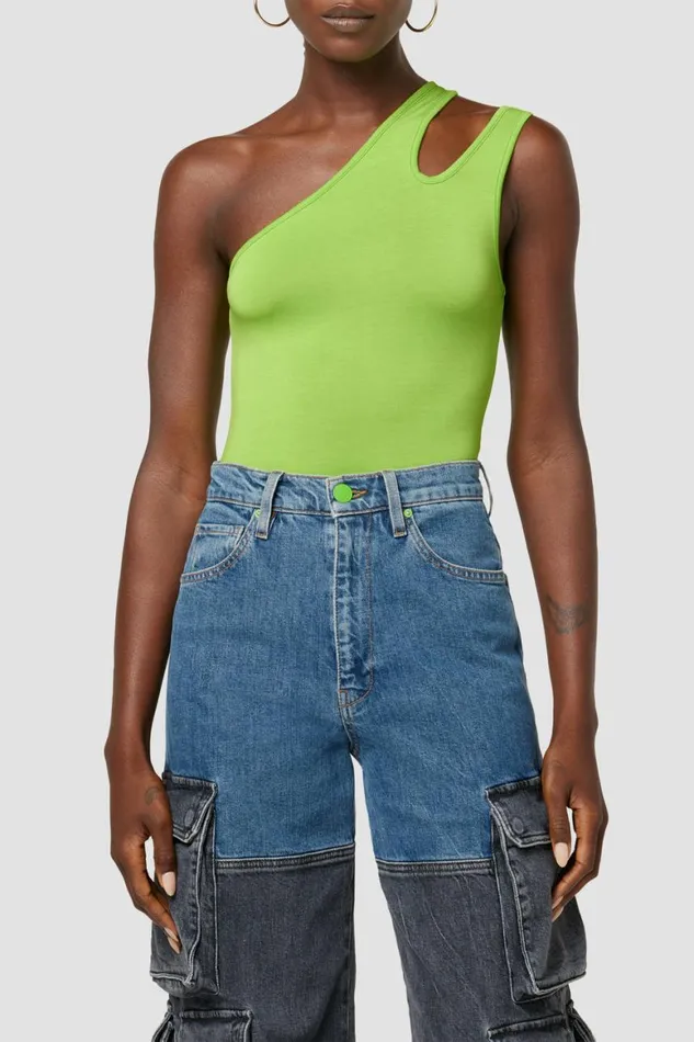 Hudson Jeans Tops and Sweaters Hudson X Zoe Costello Asymmetrical Bodysuit Gecko Green 8211 Women Hudson Jeans Tops and Sweaters Hudson X Zoe Costello Asymmetrical Bodysuit Gecko Green 8211 Women