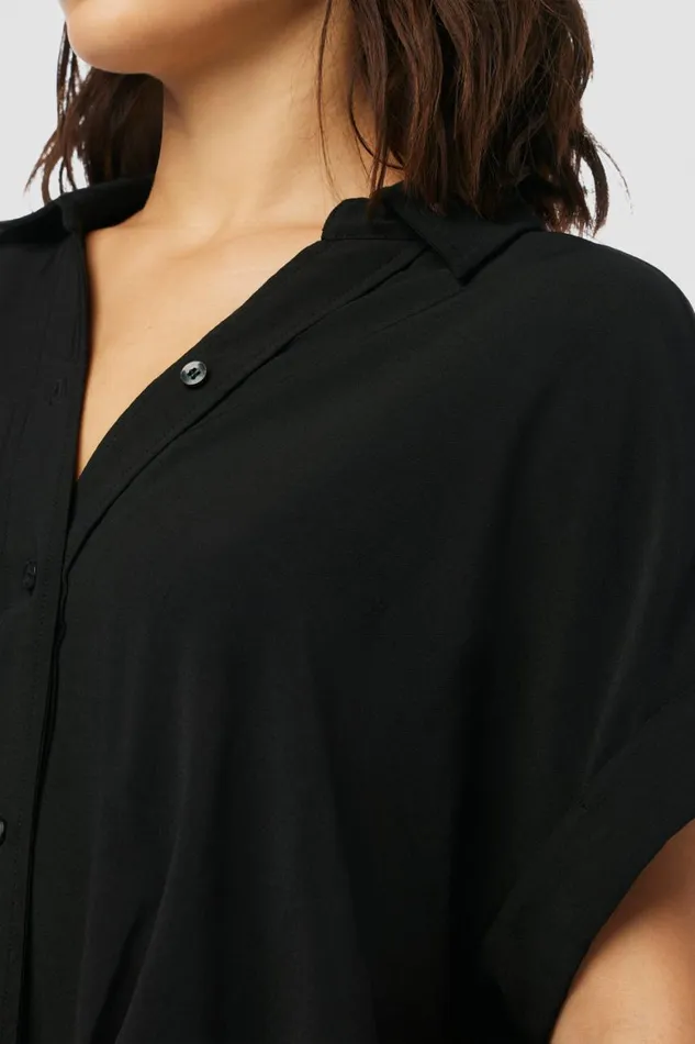 Hudson Jeans Tops and Sweaters Knotted Button Down Shirt Black 8211 Women Hudson Jeans Tops and Sweaters Knotted Button Down Shirt Black 8211 Women