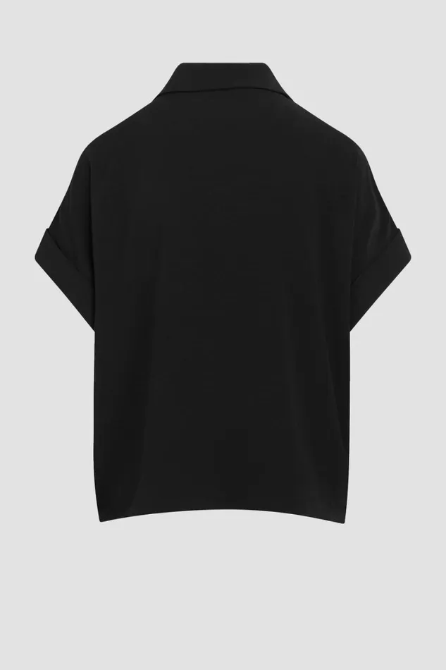 Hudson Jeans Tops and Sweaters Knotted Button Down Shirt Black 8211 Women Hudson Jeans Tops and Sweaters Knotted Button Down Shirt Black 8211 Women