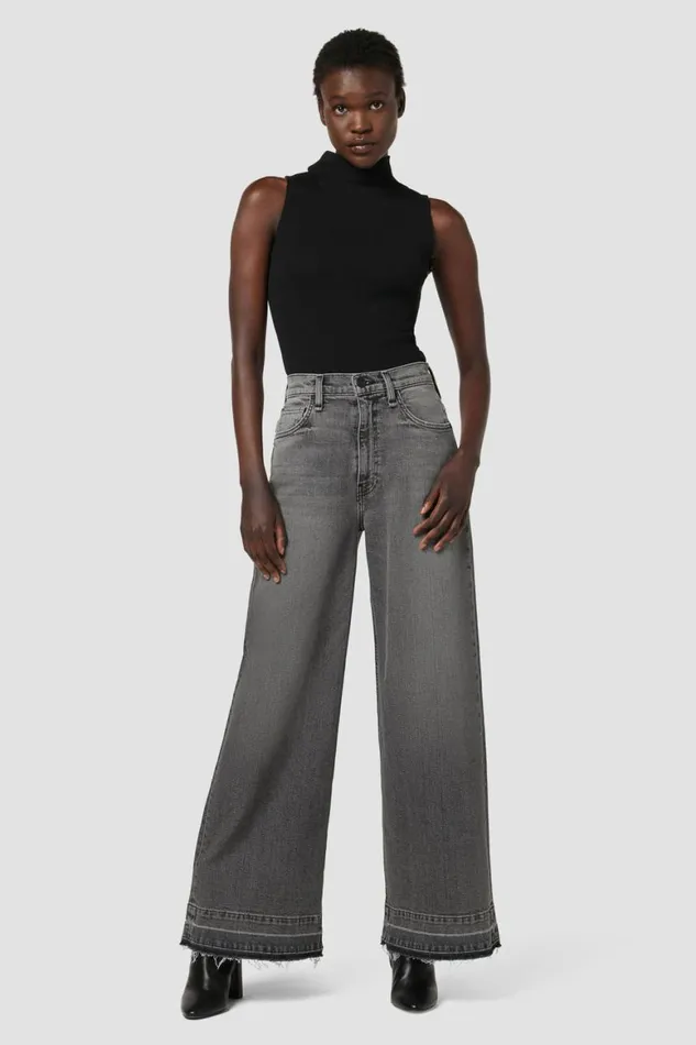 Hudson Jeans Wide Leg James HighRise Wide Leg Jean Black Smoke 8211 Women Hudson Jeans Wide Leg James HighRise Wide Leg Jean Black Smoke 8211 Women