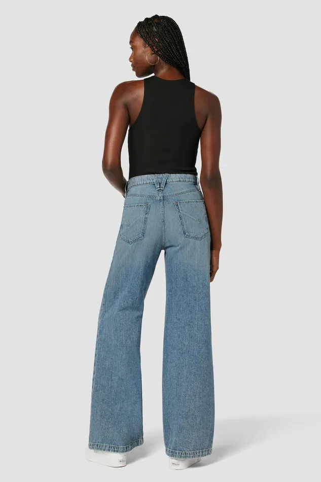 Hudson Jeans Wide Leg Jodie HighRise Loose Wide Leg Jean Thunder Destructed 8211 Women Hudson Jeans Wide Leg Jodie HighRise Loose Wide Leg Jean Thunder Destructed 8211 Women
