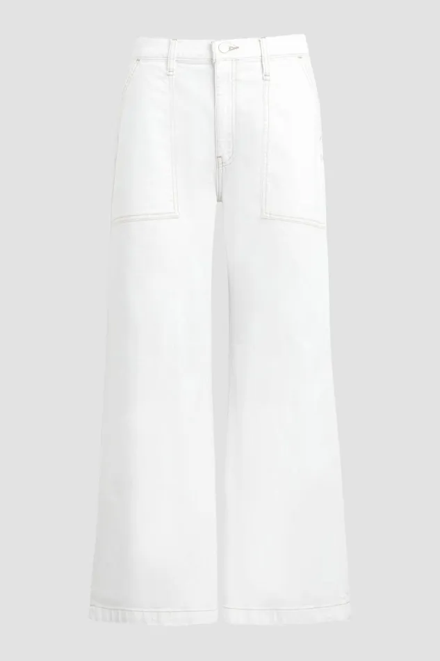Hudson Jeans Wide Leg Jodie HighRise Wide Leg Crop Jean White 8211 Women Hudson Jeans Wide Leg Jodie HighRise Wide Leg Crop Jean White 8211 Women