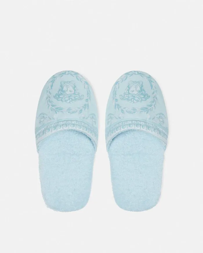 I Baroque Slippers Light Blue Home and Lifestyle Versace Slippers