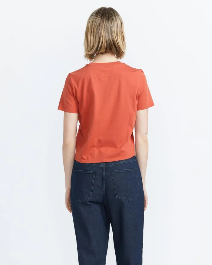 I Got You Baby Short Sleeve Tee 8211 Rust Womens Volcom Tops