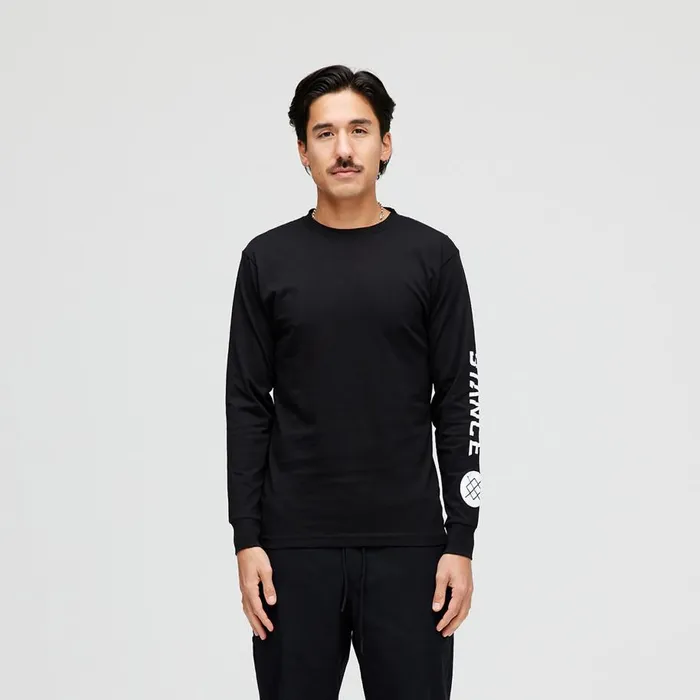 Icon Long Sleeve Tee Black Men Stance Graphics