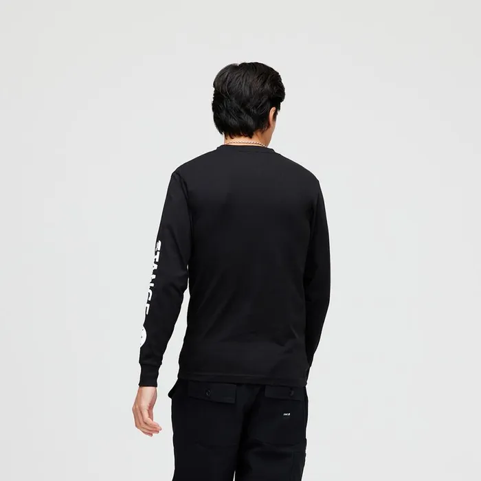Icon Long Sleeve Tee Black Men Stance Graphics