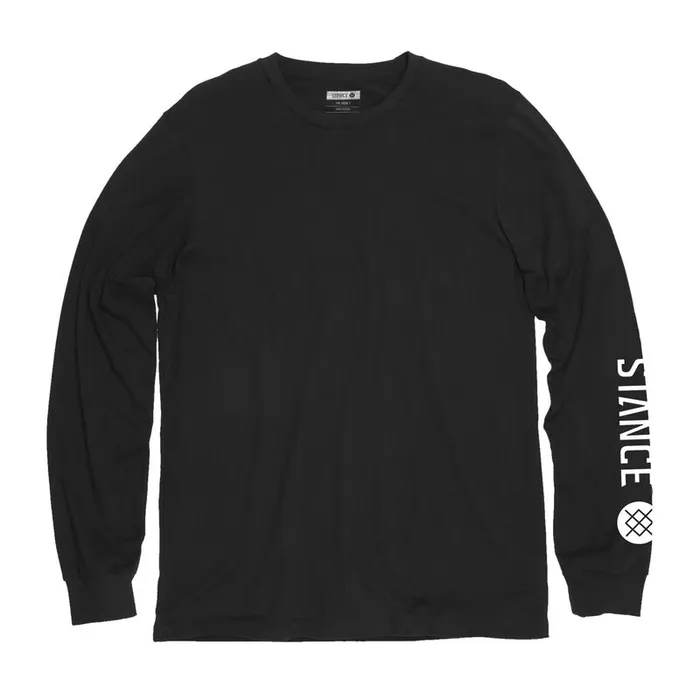Icon Long Sleeve Tee Black Men Stance Graphics