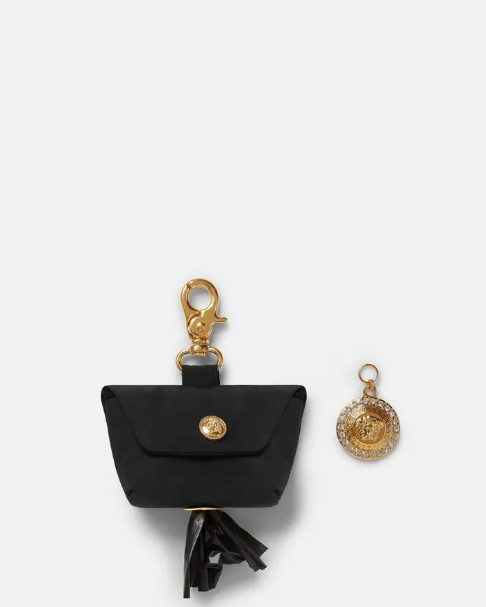 Icon Pet Waste Bag Holder Blackprint Home and Lifestyle Versace Pet Accessories Icon Pet Waste Bag Holder Blackprint Home and Lifestyle Versace Pet Accessories