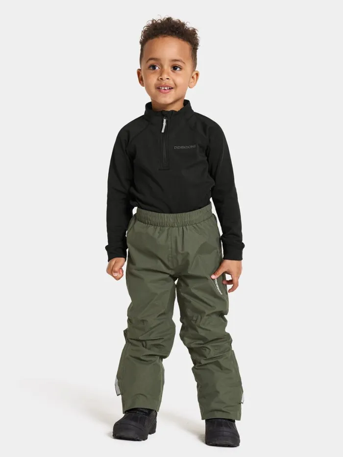 Idur Kids039 Pants Deep Green Kids Didriksons Waterproof Trousers