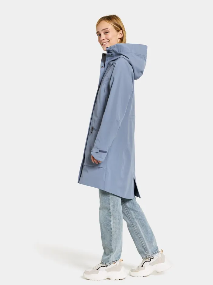 Ilma Parka Glacial Blue Women Didriksons Spring Jackets
