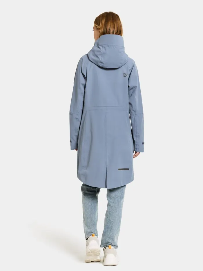 Ilma Parka Glacial Blue Women Didriksons Spring Jackets