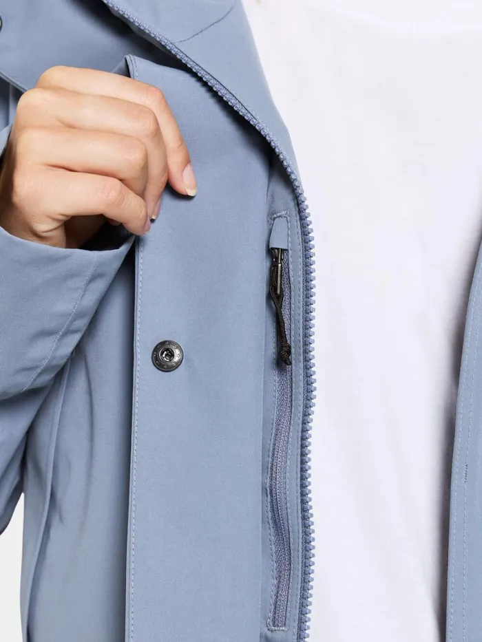 Ilma Parka Glacial Blue Women Didriksons Spring Jackets