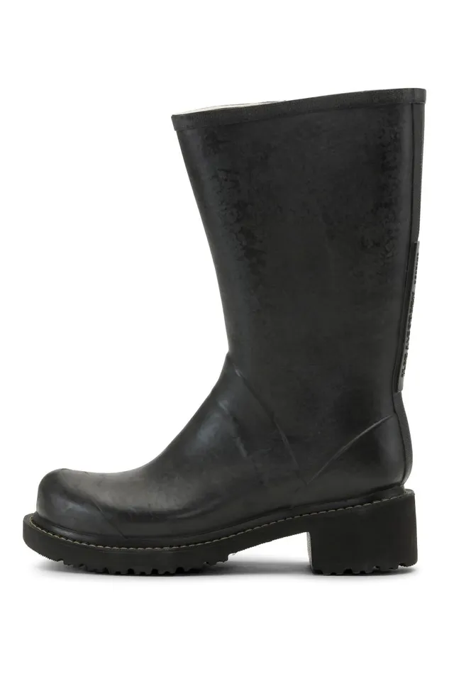 Ilse Jacobsen 34 Rubber Boots With Zip 8211 Black Women Rainboots Medium