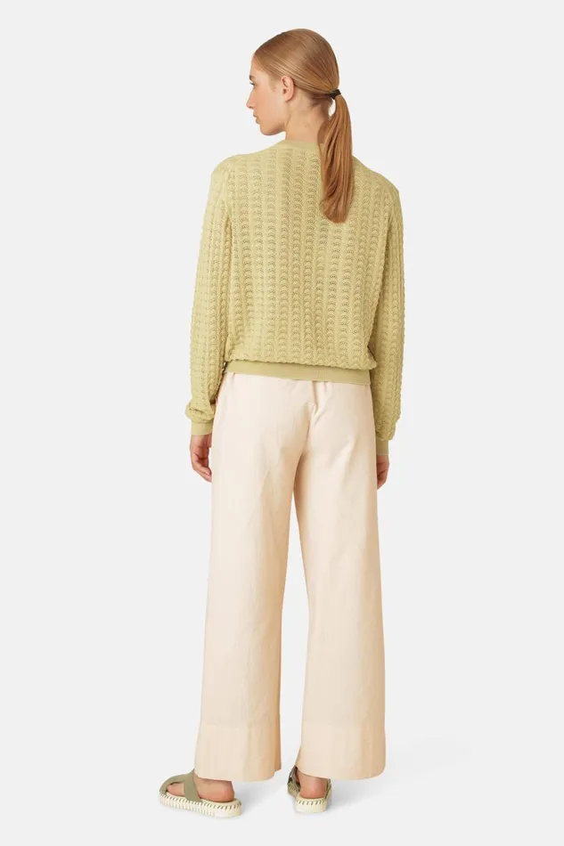 Ilse Jacobsen Crew Neck 8211 Olive Grass Women Clothing Ilse Jacobsen Crew Neck 8211 Olive Grass Women Clothing