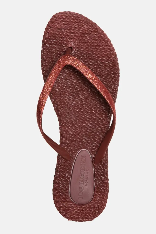 Ilse Jacobsen Flip Flop With Glitter 8211 Wine Women Flip Flops Ilse Jacobsen Flip Flop With Glitter 8211 Wine Women Flip Flops