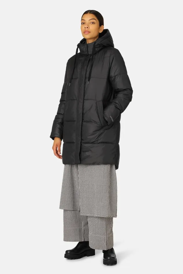 Ilse Jacobsen Padded Coat 8211 Black Women Jackets And Coats