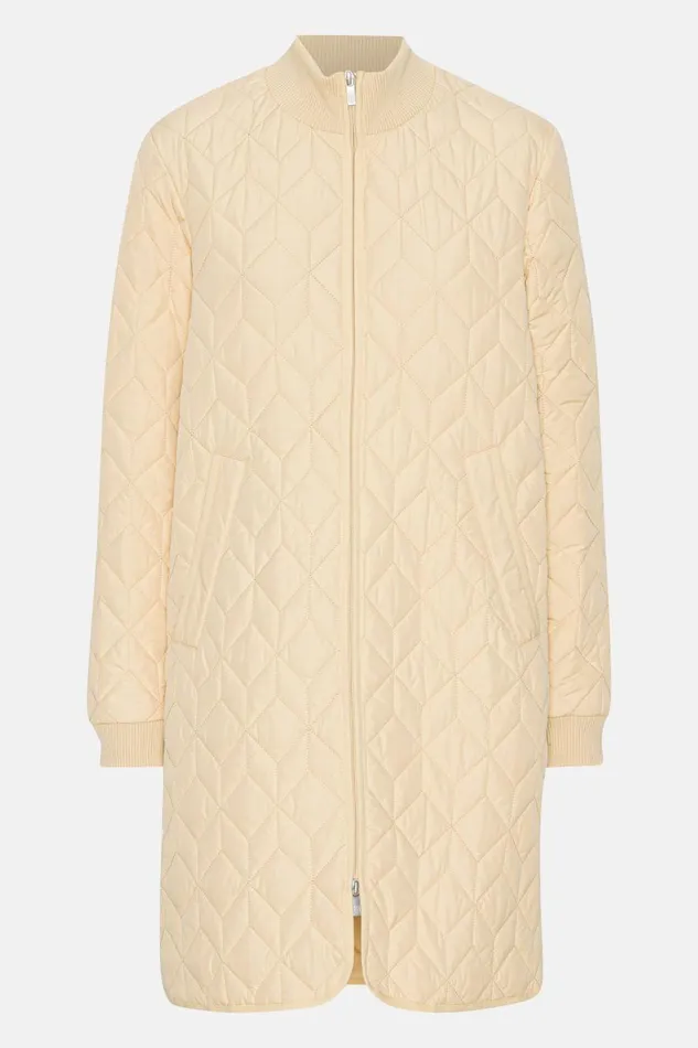 Ilse Jacobsen Padded Quilt Coat 8211 Beige Women Jackets And Coats
