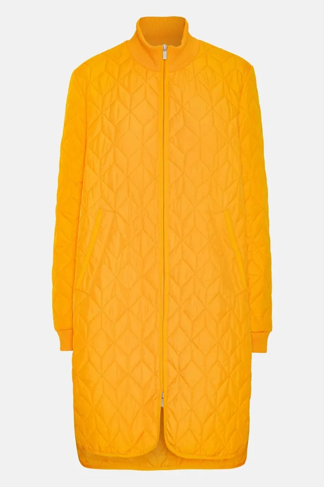 Ilse Jacobsen Padded Quilt Coat 8211 Flame Orange Women Jackets And Coats