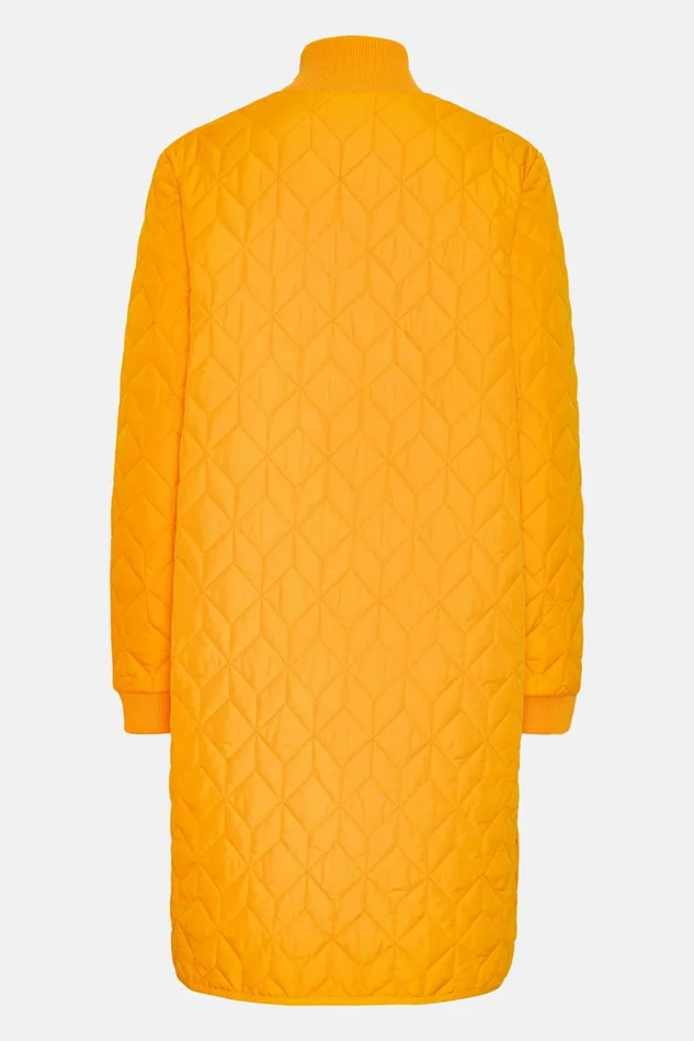 Ilse Jacobsen Padded Quilt Coat 8211 Flame Orange Women Jackets And Coats