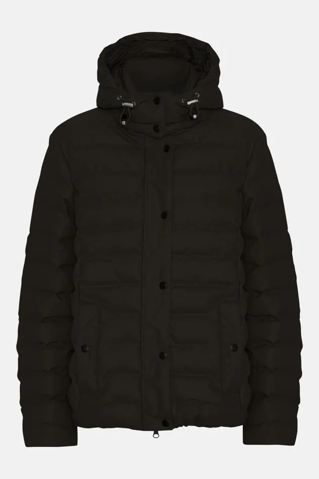 Ilse Jacobsen Padded Rain Jacket 8211 Black Women Jackets And Coats