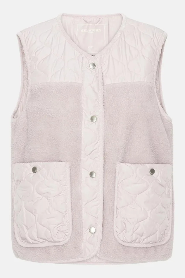 Ilse Jacobsen Quilt Fleece Vest 8211 Concrete Women Jackets And Coats Ilse Jacobsen Quilt Fleece Vest 8211 Concrete Women Jackets And Coats