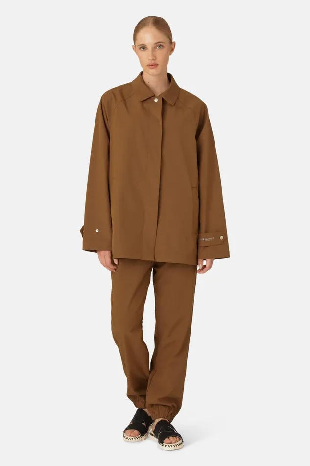 Ilse Jacobsen Rain Jacket 8211 Walnut Women Raincoats